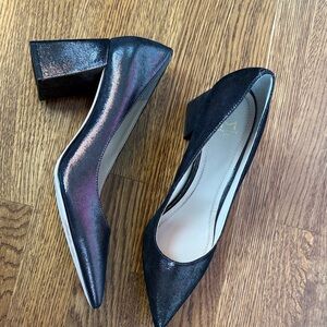 Marc Fisher Black Shimmer Heels